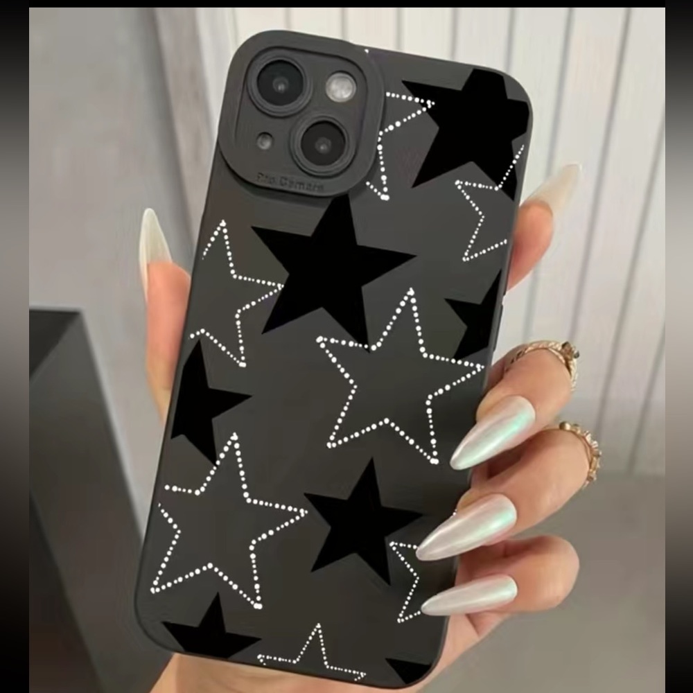 iPhone 14 Pro Max Phone Case Black with Stars